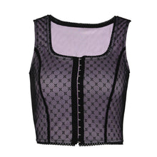 Load image into Gallery viewer, Girls Sexy Women Net Yarn Wave Point Bandage Vest Wave Point Crop Top Tank Sleeveless Summer Crop Top Cami Clubwear