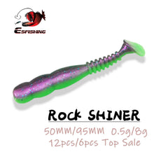 Load image into Gallery viewer, ESFISHING Hot Lure Rock Viber Shad 50mm 95mm 0.5g 8g Rock Shiner Fishing Lures Sea Bait Soft Lure Trout Bream Bait Pesca