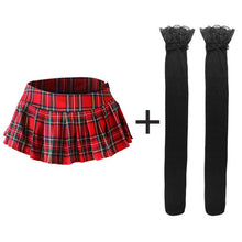 Load image into Gallery viewer, 2020 Women Mini Plaid Skirt Sexy Short Pleated Skirts School Girl Sexy Zipper Skirt Student Costumes
