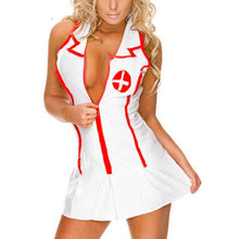 Load image into Gallery viewer, Erotic Lingerie for Women Sexy Lingerie Roleplay Fancy Hot Bedroom Nurse Costume Nurse Outfit Dress& Hat Sexy Costumes Fashion