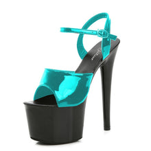 Load image into Gallery viewer, Stripper Heels Women Shoes 2020 Summer Platform High Heels Sandals Thin-heeled 15cm Mixed Colors Sexy Waterproof Dance Slippers
