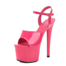 Load image into Gallery viewer, Stripper Heels Women Shoes 2020 Summer Platform High Heels Sandals Thin-heeled 15cm Mixed Colors Sexy Waterproof Dance Slippers