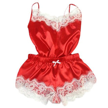 Load image into Gallery viewer, 2020 Fashion Sexy Lingerie Lace Sleepwear Womens Pajama Set Temptation Babydoll Nightwear Cute Cami Top and Shorts Pijama Mujer