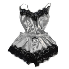 Load image into Gallery viewer, 2020 Fashion Sexy Lingerie Lace Sleepwear Womens Pajama Set Temptation Babydoll Nightwear Cute Cami Top and Shorts Pijama Mujer