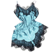 Load image into Gallery viewer, 2020 Fashion Sexy Lingerie Lace Sleepwear Womens Pajama Set Temptation Babydoll Nightwear Cute Cami Top and Shorts Pijama Mujer