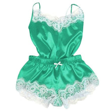 Load image into Gallery viewer, 2020 Fashion Sexy Lingerie Lace Sleepwear Womens Pajama Set Temptation Babydoll Nightwear Cute Cami Top and Shorts Pijama Mujer