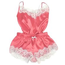 Load image into Gallery viewer, 2020 Fashion Sexy Lingerie Lace Sleepwear Womens Pajama Set Temptation Babydoll Nightwear Cute Cami Top and Shorts Pijama Mujer