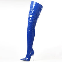 Load image into Gallery viewer, Crotch Boots Thigh High Sexy Fetish Long Boots 12cm Extreme High Heel Over-The-knee Shiny Matte Patent PU Leather Women Boots
