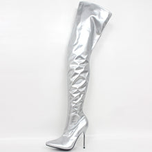 Load image into Gallery viewer, Crotch Boots Thigh High Sexy Fetish Long Boots 12cm Extreme High Heel Over-The-knee Shiny Matte Patent PU Leather Women Boots
