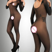 Load image into Gallery viewer, Sexi Women Fishnet Night Dress Hot Bodycon Clubwear Vestido Sexy Costumes Catsuit Erotic Transparent Midi Dresses mujer porno