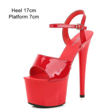 Load image into Gallery viewer, Shuzumiao Women Shoes Sexy Show Sandals 13 15 17cm Platform Sandals Girls Shoe High Heels Party Club Drop Sale Stripper Shoes
