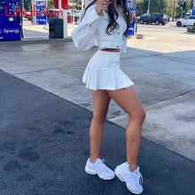 Load image into Gallery viewer, Pleated High Waist Mini Skirt Women Sexy White Micro Skirt Ladies Korean Style Summer Miniskirt Y2k Egirl Hot Skirt 2020 Skort