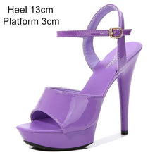 Load image into Gallery viewer, Sandals Shoes Woman Thin Heels Platform 2020 Beach Sexy Sandals Wedding Shoes Steel Tube Dancing Girl Stripper Shoes Open Toe