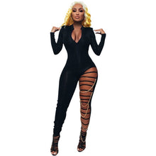 Load image into Gallery viewer, Clubwear Sexy Bodycon Jumpsuit Women Romper Party Club Rompers Womens Jumpsuit Hollow Out Chain Long Pants One Piece Jumpsuit