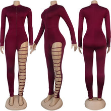 Load image into Gallery viewer, Clubwear Sexy Bodycon Jumpsuit Women Romper Party Club Rompers Womens Jumpsuit Hollow Out Chain Long Pants One Piece Jumpsuit