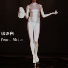 Load image into Gallery viewer, Sexy Women Latex Pvc Shiny Bodysuit Fuax Leather Full Bodysuit Open Crotch Catsuit Bodystocking Sexy Tight Jumpsuit Plus Size