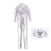 Load image into Gallery viewer, Sexy Women Latex Pvc Shiny Bodysuit Fuax Leather Full Bodysuit Open Crotch Catsuit Bodystocking Sexy Tight Jumpsuit Plus Size