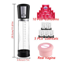 Load image into Gallery viewer, Electric Penis Pumps EnlargersTrainer Viberator Automatic Vacuum Pump Penis Sex Toy for Men Massage Delayed Ejaculation Exercise