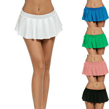 Load image into Gallery viewer, Hot Sexy Women Pleated Mini Skirt Schoolgirl Micro Short Ladies Sweet Cosplay Party Clubwear Costume Ball Gown Skirts
