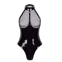 Load image into Gallery viewer, 2020 Hot Erotic Underwear Womens Sexy Plus Size Leather Mesh Lingerie Sex Babydoll Teddies Corset Zipper Sex Costumes Porno
