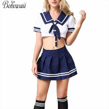 Load image into Gallery viewer, BOHOWAII Cheerleader Costume Schoolgirl Lingerie Dirndl School Girl Sexy Costumes Women Cosplay Halloween Disfraz Mujer Sexi
