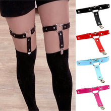 Load image into Gallery viewer, 1pcs Women Sexy Punk Goth Heart PU Leather Elastic Garter Leg Thigh Ring Clothing Accessory Leg Suspender Sexy Stockings Garters

