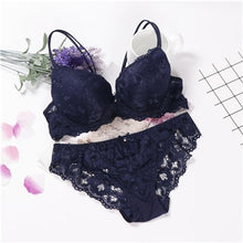 Load image into Gallery viewer, lingerie pink sujetador transparente panties and bra set underwear set women japanese fashion conjunto
