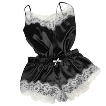 Load image into Gallery viewer, 2020 Fashion Sexy Lingerie Lace Sleepwear Womens Pajama Set Temptation Babydoll Nightwear Cute Cami Top and Shorts Pijama Mujer
