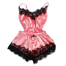 Load image into Gallery viewer, 2020 Fashion Sexy Lingerie Lace Sleepwear Womens Pajama Set Temptation Babydoll Nightwear Cute Cami Top and Shorts Pijama Mujer
