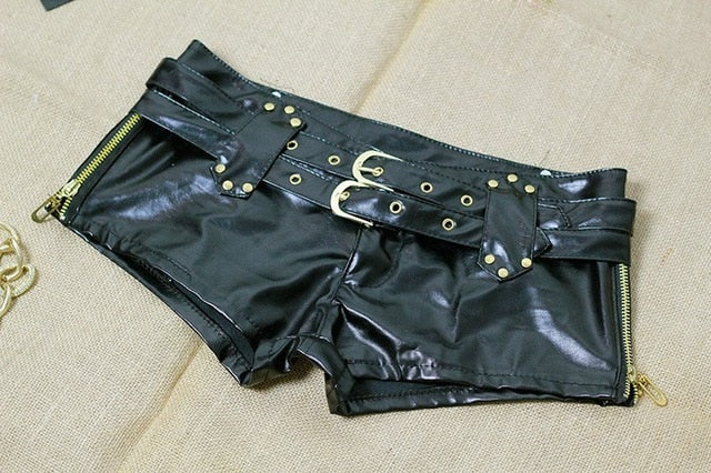 New Sexy LaTeX Club Wear Shorts Women PVC Patent Leather Micro Mini Shorts Pole Dance/Disco/Jazz Dance/Hip-hop Hotpants