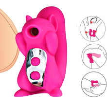 Load image into Gallery viewer, Clit Sucker Viberator for Woman10 Speeds USB Charge Squirrel Sculpt Sucking Tongue Vibrator Nipple Sucker Stimulator SexToys2020
