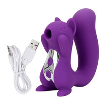 Load image into Gallery viewer, Clit Sucker Viberator for Woman10 Speeds USB Charge Squirrel Sculpt Sucking Tongue Vibrator Nipple Sucker Stimulator SexToys2020
