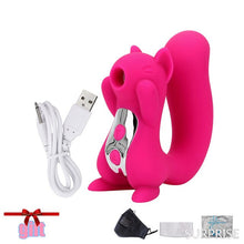 Load image into Gallery viewer, Clit Sucker Viberator for Woman10 Speeds USB Charge Squirrel Sculpt Sucking Tongue Vibrator Nipple Sucker Stimulator SexToys2020
