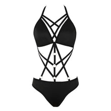 Load image into Gallery viewer, Sexy Lingerie Women Bodysuit Bandage One Piece Bodystocking Body Bondage Sexy Babydoll  Sleepwear Nightwear
