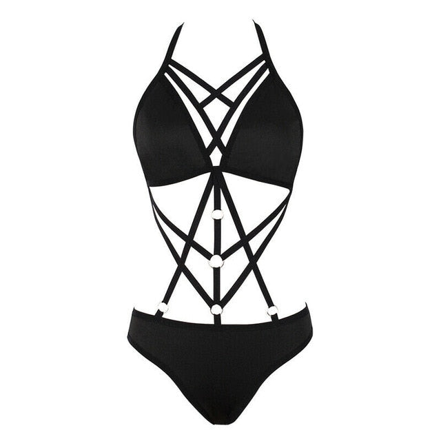 Sexy Lingerie Women Bodysuit Bandage One Piece Bodystocking Body Bondage Sexy Babydoll  Sleepwear Nightwear