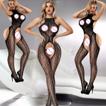 Load image into Gallery viewer, sexy Women costumes fetish lingerie Teddies Bodysuits hot Erotic lingerie body suit elasticity mesh body Bodystocking body suit
