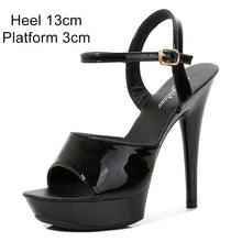 Load image into Gallery viewer, Shuzumiao Women Shoes Sexy Show Sandals 13 15 17cm  Platform Sandals Girls Shoe High Heels Party Club Drop Sale Stripper Shoes
