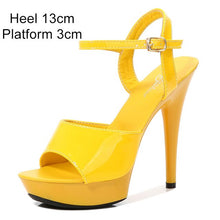 Load image into Gallery viewer, Shuzumiao Women Shoes Sexy Show Sandals 13 15 17cm  Platform Sandals Girls Shoe High Heels Party Club Drop Sale Stripper Shoes
