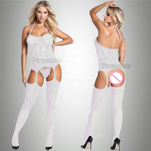 Load image into Gallery viewer, Porn Sexy Bodystocking Women Sex Erotic Lingerie Bodysuit Underwear Hot babydoll Costumes Open Crotch Plus Size
