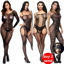 Load image into Gallery viewer, Sexy Shapers for women Open crotch fetish Bodystocking erotic Lingerie porno babydoll Crotchless body suit underwear costumes
