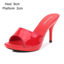 Load image into Gallery viewer, Shoes Women Slipper Summer Fine Heel 13cm Slipper Female Waterproof Slides Sandal Platform Bottom Sexy Shoes Stripper Pumps New
