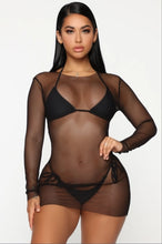 Load image into Gallery viewer, Sexy Women Mesh Sheer Bikini Cover Up Swimwear Bathing Suit Beach Dress Clubwear
