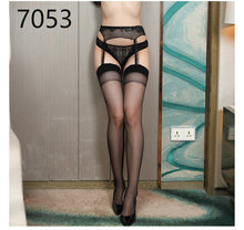 Load image into Gallery viewer, 2020 Stockings Women Sexy Lace Erotic Stocking Thigh High Belt Over Knee Long Stocking Sex Lingerie Tights Pantyhose Floral Hot
