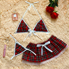 Load image into Gallery viewer, Hotsale Sexy student Uniform Women Roleplay Skirts cosplay Naughty schoolgirl Lingerie Plus size Erotic Costume Sex Bra G-string
