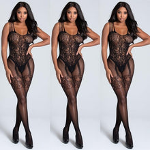 Load image into Gallery viewer, Women Sexy Open Crotch Bodystocking erotic Lingerie V neck Body suit stocking porno underwear Crotchless babydolls costumes 575
