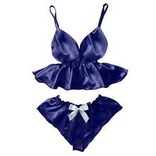 Load image into Gallery viewer, 2020 Fashion Sexy Lingerie Lace Sleepwear Womens Pajama Set Temptation Babydoll Nightwear Cute Cami Top and Shorts Pijama Mujer
