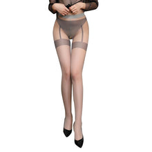 Load image into Gallery viewer, Sexy Stocking Lace Soft Top Thigh High Stockings + Suspender Garter Belt Lingerie Women&#39;s Tights Pantyhose Floral Below 60kg
