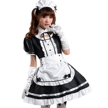 Load image into Gallery viewer, Lingerie Maid Cosplay Costume Women Headwear Apron Fake Collar Bowknot Dress Plus Size French Apron Maid Servant Sweet Lolita
