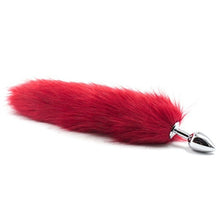 Load image into Gallery viewer, Newest Funny Faux Fox Tail Butt plug Backyard Stopper Stainless Steel Sex Toys For Women
