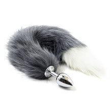 Load image into Gallery viewer, Newest Funny Faux Fox Tail Butt plug Backyard Stopper Stainless Steel Sex Toys For Women
